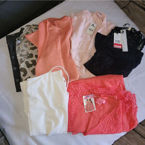 Women's Various Tops Bundle Size XS/S Pink Black